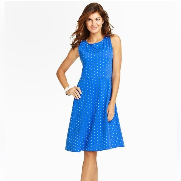 Grace Karin Dresses & Skirts - Grace Karin Blue and White Polka Dot A-Line Skirt